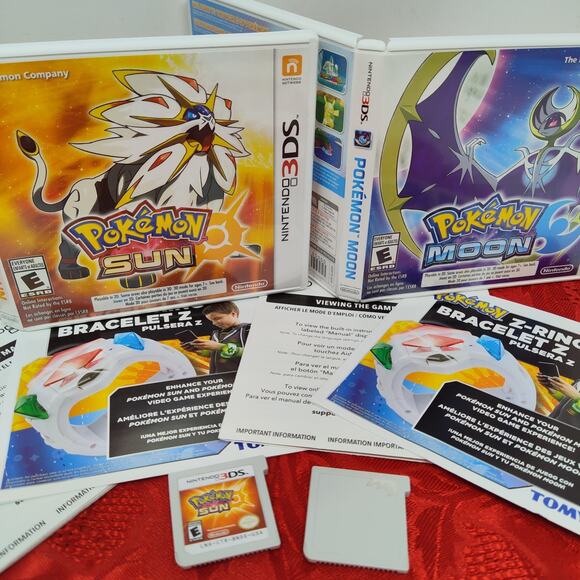 Nintendo Other - Pokemon Sun & Moon (Nintendo 3DS Games) Complete w/Inserts Tested **READ**